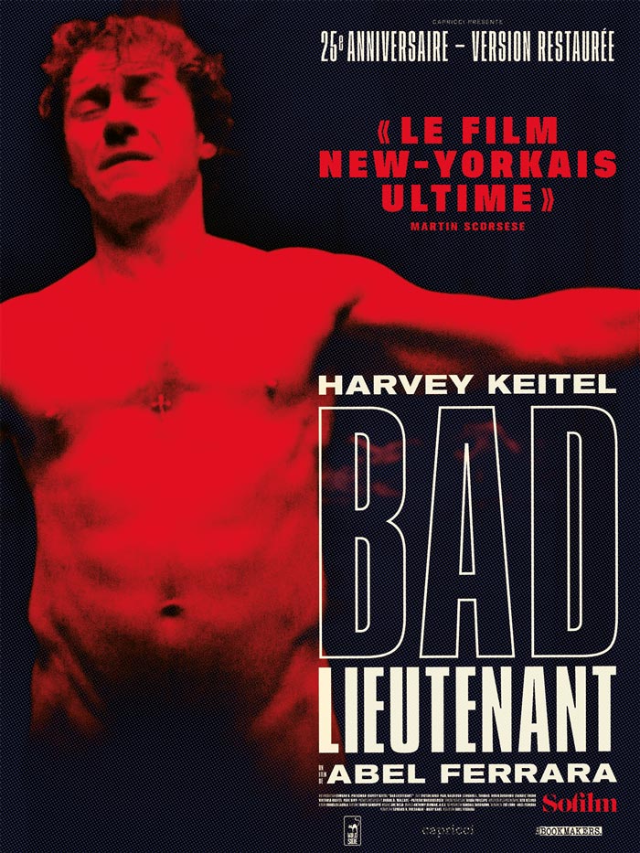 affiche pour la raffiche pour la ressortie de Bad Lieutenant d'Abel Ferrara - movie posteressortie de Bad Lieutenant d'Abel Ferrara