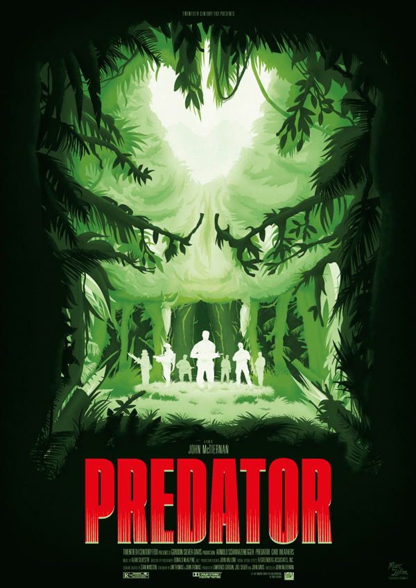 affiche alternative de Predator de John McTiernan