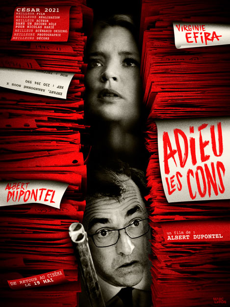ADIEU LES CONS - Alternative poster