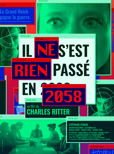 IL NE S'EST RIEN PASSE EN 2058 - affiche court métrage