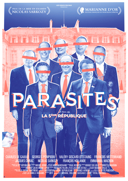 Parasites - affiche parodique pour la boutique Enlysée